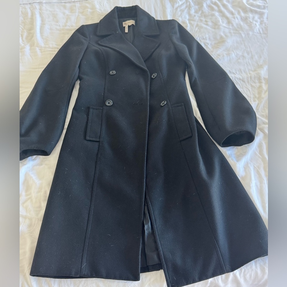 BCBGeneration Elegant Black Trench Coat